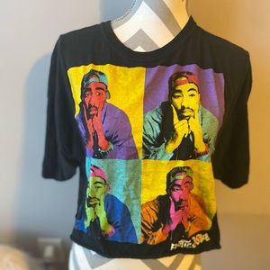Tupac crop shirt